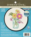 DIMENSIONS 72-74550 Learn-a-Craft: Counted Cross Stitch Kit with Hoop: Summer Flowers, Various, One