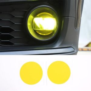 Car Front Fog Light Decal Compatible with Honda Pilot 2016-2022, Nano Tape Anti-Scratch Film, Fog Lamp Vinyl Cover, Front Fog Light Tint Overlay Sticker, PVC, Yellow