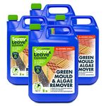 Jarder Spray & Leave 4 x 5 Litre Concentrate Cleaner - Patio Fencing Decking - Green Mould & Algae Killer (20L)