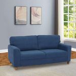 duroflex Utopia - 3-Person Sofa Premium Fabric Sofa Set, (Blue)