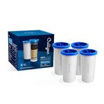 Culligan with ZeroWater Technology Replacement Filter 4-Pack, 5-Stage Advanced Water Filter – IAPMO Certified to Reduce Lead, Total PFAS (Forever Chemicals), Mercury, Fluoride, and Chlorine