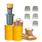 Eachbid 50L Grain Mill Grinder Electric Corn Mill Grinder, 13.2 Gallons Dry Grain Mill Grinder with Five Screens, 1300W Dust-Free Grain Mill Grinder, 110V Wheat Mill Grinder