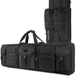 dujp Soft Double Rifle Bag 42 inch,Classic Long Gun Case with Pistol Bag Tactical Backpack for Shooting and Hunting Available Length in 42"