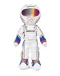 Playtime by Eimmie Plushible NASCAR Sally Speedster Plush Figure, 14-Inch Rag Doll - Baby Doll - Quality Materials,Doll for All Ages - White