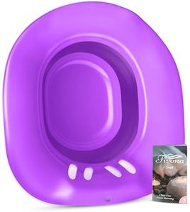 Yoni Steam Seat for Toilet - Vaginal Steaming Tub - Sitz Bath Basin for Hemorrhoids Soak and Postpartum Care - Space Saver Foldable Design which Fits Most Toilet Shapes by Fivona (Purple)