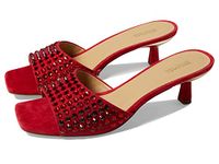 Michael Kors Amal Kitten Sandal, Crimson, 4 UK