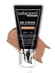 bellapierre BB Cream with SPF 20 - Tinted Sunscreen, Concealer, Matte Foundation, & Moisturizing Face Cream | Lightweight Formula + Pump Top Applicator | Non-Toxic & Paraben Free - 48 ML - Dark Cool