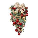 gkfescc Christmas Swags for Decorating Outdoor,Decor Garland Christmas Wreaths Swag Pinecone Decorative Mantle Wall Hanging Teardrop for Indoor Outdoor Wall Door Hanging Winter 18.5inch(47cm)