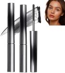 2PCS Mascara Black,Iron Strong Mascara,3D Curling Eyelash Iron Mascara,Flake Mascara Waterproof,Mascara Black Volume and Length Waterproof,Smudge Proof Mascara,Lengthening Mascara Black