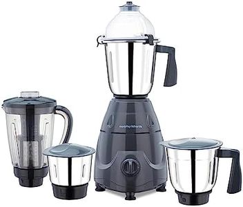 Morphy Richards Icon Superb 750 Watts Mixer Grinder| 4 Stainless Steel Mixer Jars Including Juicer Jar| 3-Speed Control With Pulse Effect Mixie| 1-Yr Warranty By Brand| Dark Grey