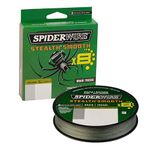 SpiderWire Stealth® Smooth Superline, Moss Green, 30lb | 13.6kg, 125yd | 114m Braided Fishing Line, Suitable for Freshwater Environments