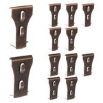 Tyqour 12Pcs Brick Clips for Hanging Outdoor Brick Hook Clips Heavy Duty Brick Wall Hooks No Drill for Pictures Lights Wreaths Hanger Fits 2-1/4 inch to 2-1/5 inch High Bricks