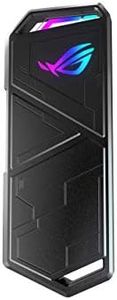 ASUS ROG STRIX Arion Aluminum Alloy M.2 NVMe SSD External Portable Enclosure Case Adapter, USB 3.2 Gen 2 Type-C (10 Gbps), USB-C to C and USB-C to A Cables, Fits PCIe 2280/2260/2242/2230 M Key/B+M Key