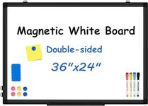 Double-Sided White Board Black Alum