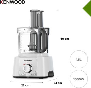 Kenwood Food Processor with 9 Attachments – White