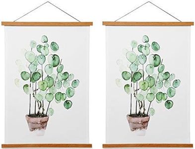 Poster Hanger Magnetic Wooden Poster Hangers, Teak Wood Magnet, 19x13 19x29 19x13 Poster Hanging Frame for Walls, Pictures, Prints, Maps, Scrolls and Canvas Artwork, 19 Inch
