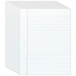 Office Depot Glue-Top Writing Pads, 8 1/2in. x 11in., Legal Ruled, 50 Sheets, White, Pack Of 12 Pads, 99409