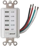 Woods 59014 12-Hour Decora Style 12-8-4-2 Hour Preset Wall Switch Timer (White)