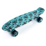 Skateboard Retro 56 cm / 22 in Mini Cruiser Plastic Board Perfect Complete Board Vintage Skateboards Perfect Kids Boys Girls