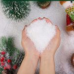 Yukiyi 50g Christmas Artificial Fake Snow Flakes Decorative Artificial Snowflakes Fake Decorative Snow Flakes Christmas Decoration Winter Decor Fake Snow Scene Decoration Christmas Tree Decorations