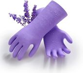 Vgo... 1 Pair Household Cleaning Gloves Infused with Rresh Rich Aromas, Lined Dishwashing Gloves,Long Sleeves Kitchen Gloves, Bathroom Cleaning, Gardening, Pet Care(Violet,Size XL,TP1117)