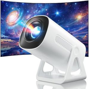 [2025 Upgraded & Android 11.0] Vidéoprojecteur, Mini Projecteur avec WiFi et Bluetooth, 4K 1080P Projecteur Portable, 270° Rotation Home Cinéma Star Rétroprojecteur pour Phone/PS5/HDMI/TV Stick/USB
