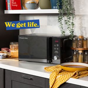 Russell Hobbs 20L Microwave – Black Compact Countertop Oven