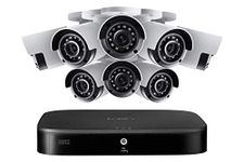 Lorex 4K Security Camera System, Ultra HD Indoor/Outdoor Analog Wired Bullet Cameras with Motion Detection Surveillance, Color Night Vision & Smart Home Compatibility, 1TB 8 -Channel DVR, 8 Cameras