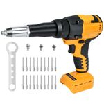 Chengsuwei Professional Rivet Gun for Dewalt 20V Batteries Electric Automatic Rivet Nut Guns for Metal, Plastic, Leather（Batteries not Included）