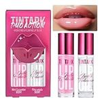 TINTARK Professional Lip Plumper Set, Instant Plump, Moisturizer & Softer Lips, Double Fix for Lip: Hydrate & Volumize, DUO-ACTION Lip Gloss Plumping, Hydrating Lip Oil Reduces Lip Lines for a Fuller