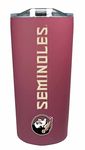 Campus Colors NCAA Stainless Steel Tumbler perfect for Gameday - 18 oz - Double Walled - Keeps Drinks Perfectly Insulated (Florida State Seminoles - Maroon)