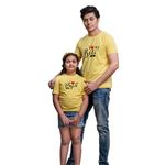 Chombooka Dad Daughter Combo T-Shirts I Love Papa I Love Beti