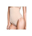 Maidenform Women's Fat Free Dressing High Waisted Brief Control Knickers, Beige (Latte Lift), Size 10 (Size:Small)