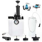 MR CARTOOL 3L Brake Bleeding Kit Manual Brake Bleeder Kit Automotive Brake Fluid Bleeder Hand Pressure Bleeder with 1L Brake Fluid Extractor & 4PCS Cylinder Adapter E20 Adapter for European Models