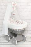 Wicker Baby Moses Basket Stand on W