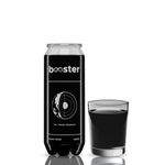 Booster Black Alkaline Drink | Superior Hydration With Infused Essential Minerals | 8+ pH Alkaline (500 ML Each Can) Better than Bottled Water & Mineral water(Pack of 12)