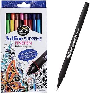 Artline Supreme Fineliner Assorted , Pack 20