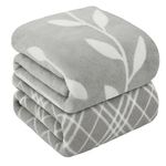 Story@Home Bath Towel Large Size | 400 GSM Quick Dry Bath Towel | 70 x 140 cm Towel | Microfiber Bath Towels for Men, Women & Kids | Gym Towel | Perfect for Everyday Use (White & Grey) | 2 Piece