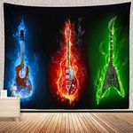 BULOR Red Green Blue Guitar Wall Ta