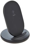 Belkin BoostCharge Wireless Charging Stand 15W (Qi Fast Wireless Charger for iPhone, Samsung, Pixel, more) - Black