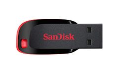 SANDISK Cruzer Blade 128GB, USB 2.0, Flash Drive, Pendrive, Red, 5Y Warranty (SDCZ50-128G-I35)