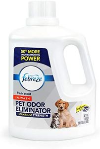 Febreze Laundry Detergent Additive for Pet Supplies, Maximum Strength In Wash Pet Odor Eliminator, Designed to Remove Tough Odors in Fabrics and Clothing in a Single Wash, Fresh Scent, 98 floz