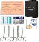 Complete Suture Practice Kit For Medical Students Vets & Nurses for Training, Reusable True Skin Feel Silicon Suturing Pad With Necessary Tool Kit For Training (Complete Kit)