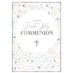 Greeting Card (PR-FRP023) - On Your First Holy Communion - from The Florali Range by Avocado Designs - Foil Finish