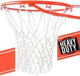 Ultra Sporting Goods Heavy Duty Basketball Net Replacement - All Weather Anti Whip, Fits Standard Indoor or Outdoor Rims - 12 Loops (White)