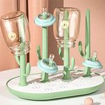 Hawsam Baby Bottle Drying Rack, Infant Large Capacity Bottle Dyer Holder (Green)