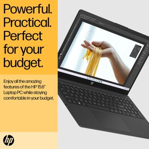 HP 15.6" Laptop – AMD Ryzen 5, 16GB RAM, 512GB SSD, FHD, Jet Black