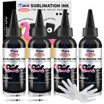 Printers Jack Black Sublimation Ink refill 400ml Anti-UV Ink for WF7710 WF7720 ET2720 ET2760 WF3720 ET2750 WF7210 XP7100 WF3620 WF2750 ET2650 C88+ C88 Inkjet Printers Heat Press Transfer Ink