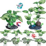 MyLifeUNIT Silk Aquarium Plants, 10 Pack Betta Fish Tank Decor for Aquarium Decoration and Fish Tank Decorations