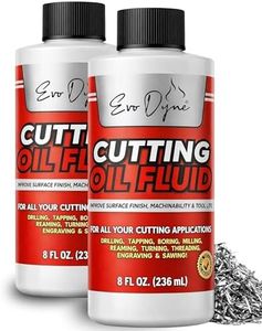 2-Pack Evo Dyne Cutting Oil Fluid 8oz, Made in USA - Multipurpose Metal Cutting Oil - Cutting Oil for Drilling, Tapping, Milling - Fluid Oil - Machine Cutting Fluid | Safe on Metal & Glass